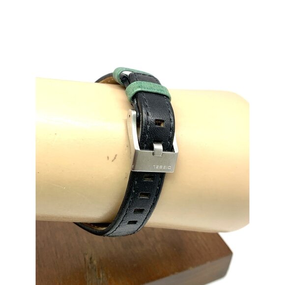 Diesel Women's Watch DZ3022 Quartz Vintage Multicolor Black Leather Band 38mm - Picture 9 of 13